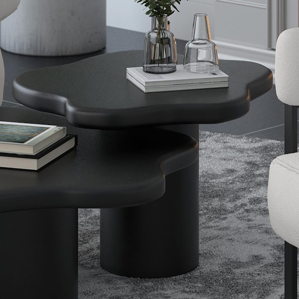 Mayal Large Coffee Table in Black - Image 2
