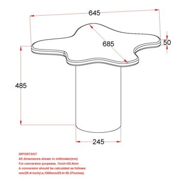 Mayal Small Coffee Table in Walnut 301-149SM_WAL 301 149SM WAL LD