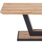 Forna Rectangular Coffee Table in Natural and Black 301-161NAT 301 161NAT 2