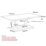 Forna Rectangular Coffee Table in Natural and Black 301-161NAT 301 161NAT LD