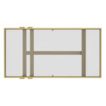 Paxton Rectangular Coffee Table in Brushed Gold 301-167GL 301 167GL 6