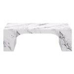 Atticus Contract Grade Rectangular Coffee Table in Bulgari White 301-193BWT 301 193BWT 4