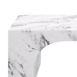 Atticus Contract Grade Rectangular Coffee Table in Bulgari White 301-193BWT 301 193BWT 6
