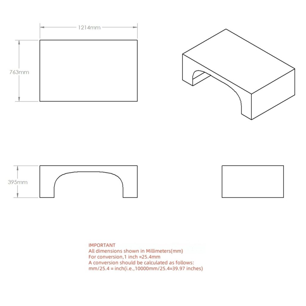 Atticus Contract Grade Rectangular Coffee Table in Bulgari White - Image 8