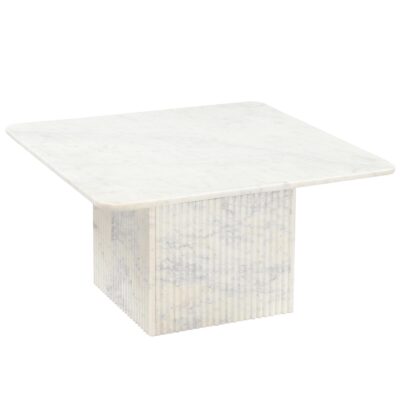Roland Square Coffee Table in White