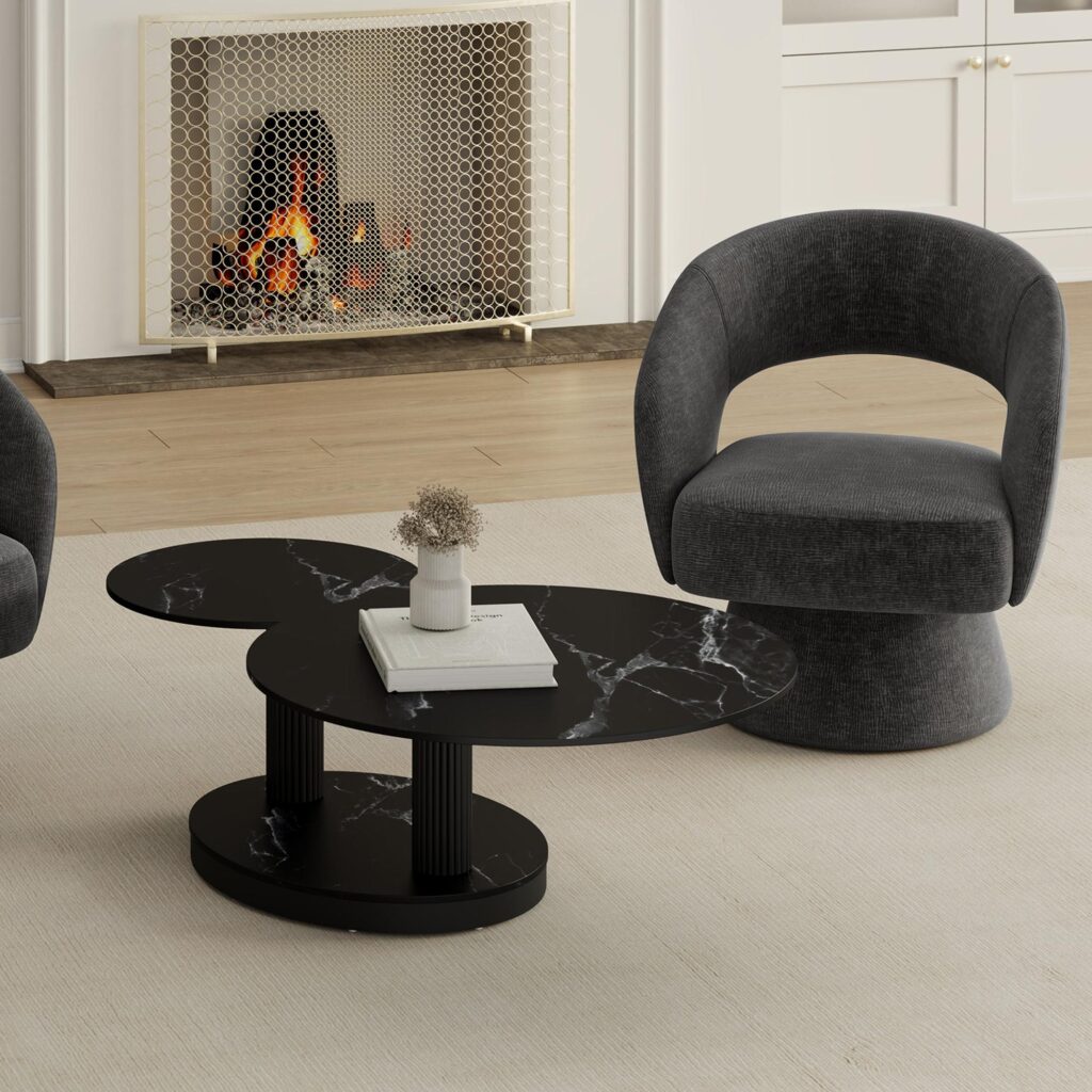 Elara Coffee Table in Black - Image 2