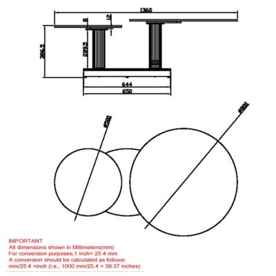 Elara Coffee Table in Black 301-198BK 301 198BK LD