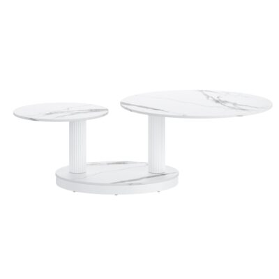 Elara Coffee Table in White 10 Elara Coffee Table in White 301-198WT 301 198WT 2