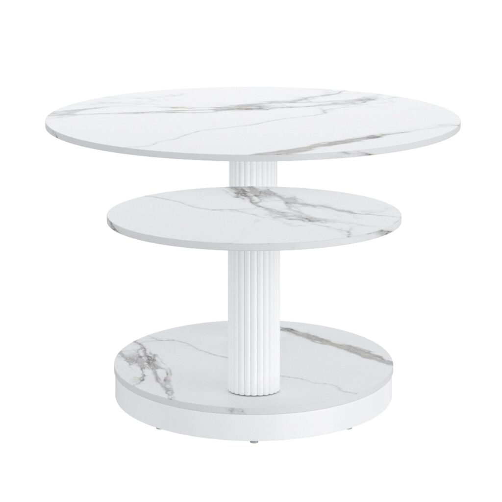 Elara Coffee Table in White - Image 4