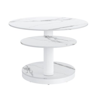 Elara Coffee Table in White 11 Elara Coffee Table in White 301-198WT 301 198WT 3