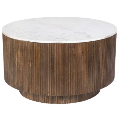 Reyna Round Coffee Table with Storage in Walnut and White 11 Reyna Round Coffee Table with Storage in Walnut and White 301-248WAL 301 248WAL 3