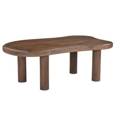 Zaloa Organic Coffee Table in Dark Walnut