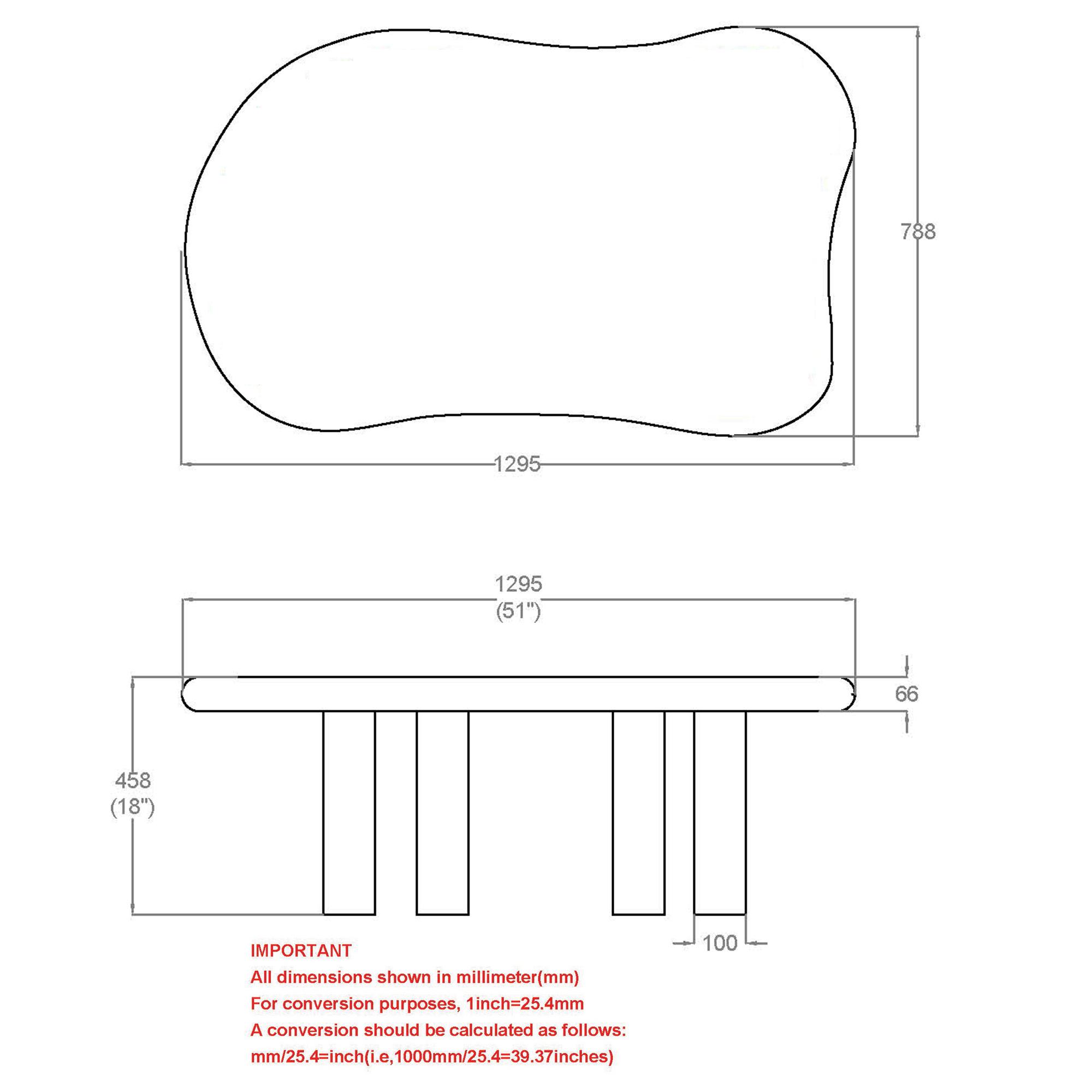 Zaloa Organic Coffee Table in Dark Walnut 8 Zaloa Organic Coffee Table in Dark Walnut - Image 8