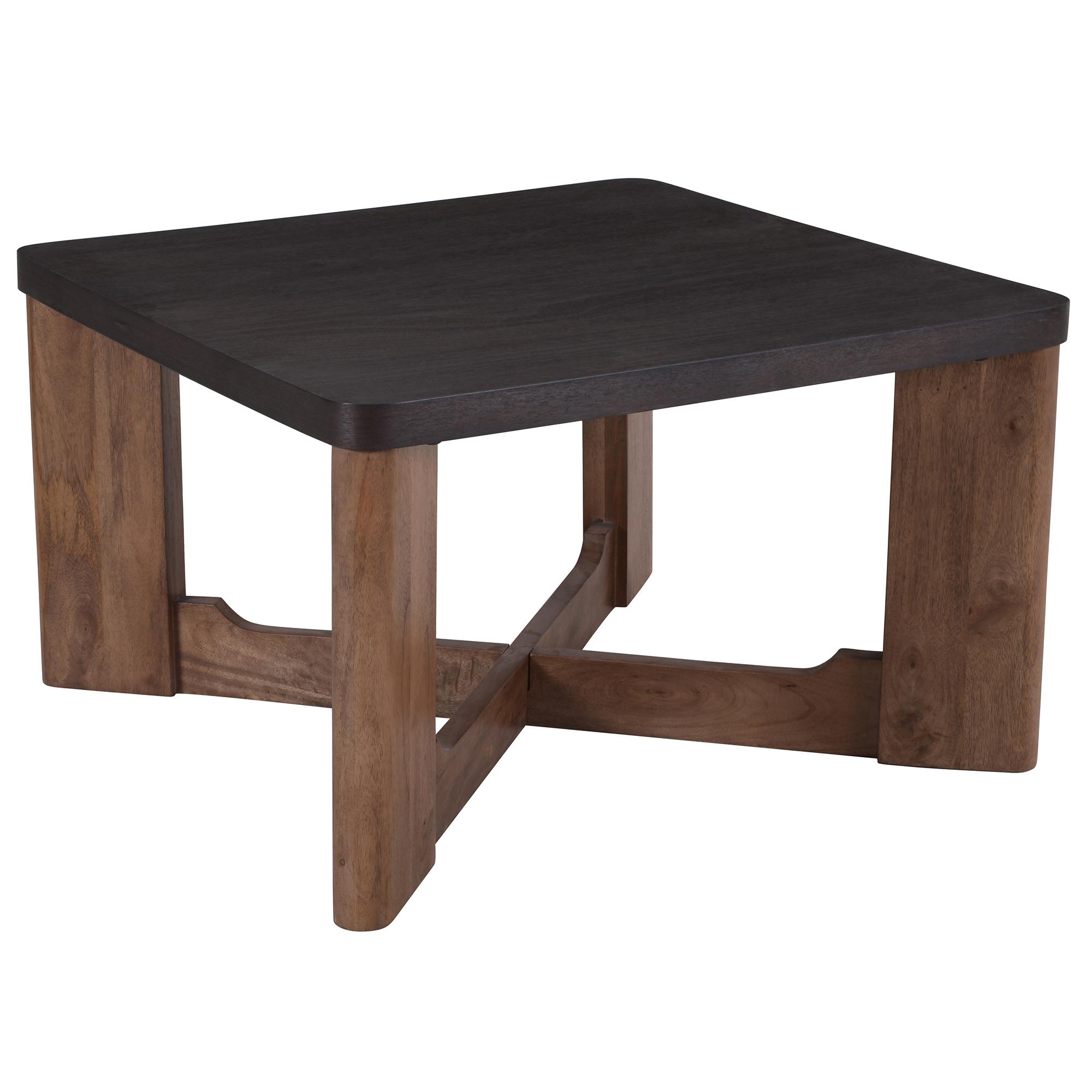 Merano Square Coffee Table in Mocha and Walnut 1 Merano Square Coffee Table in Mocha and Walnut