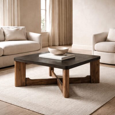 Merano Square Coffee Table in Mocha and Walnut 9 Merano Square Coffee Table in Mocha and Walnut 301-274MOC 301 274MOC 1