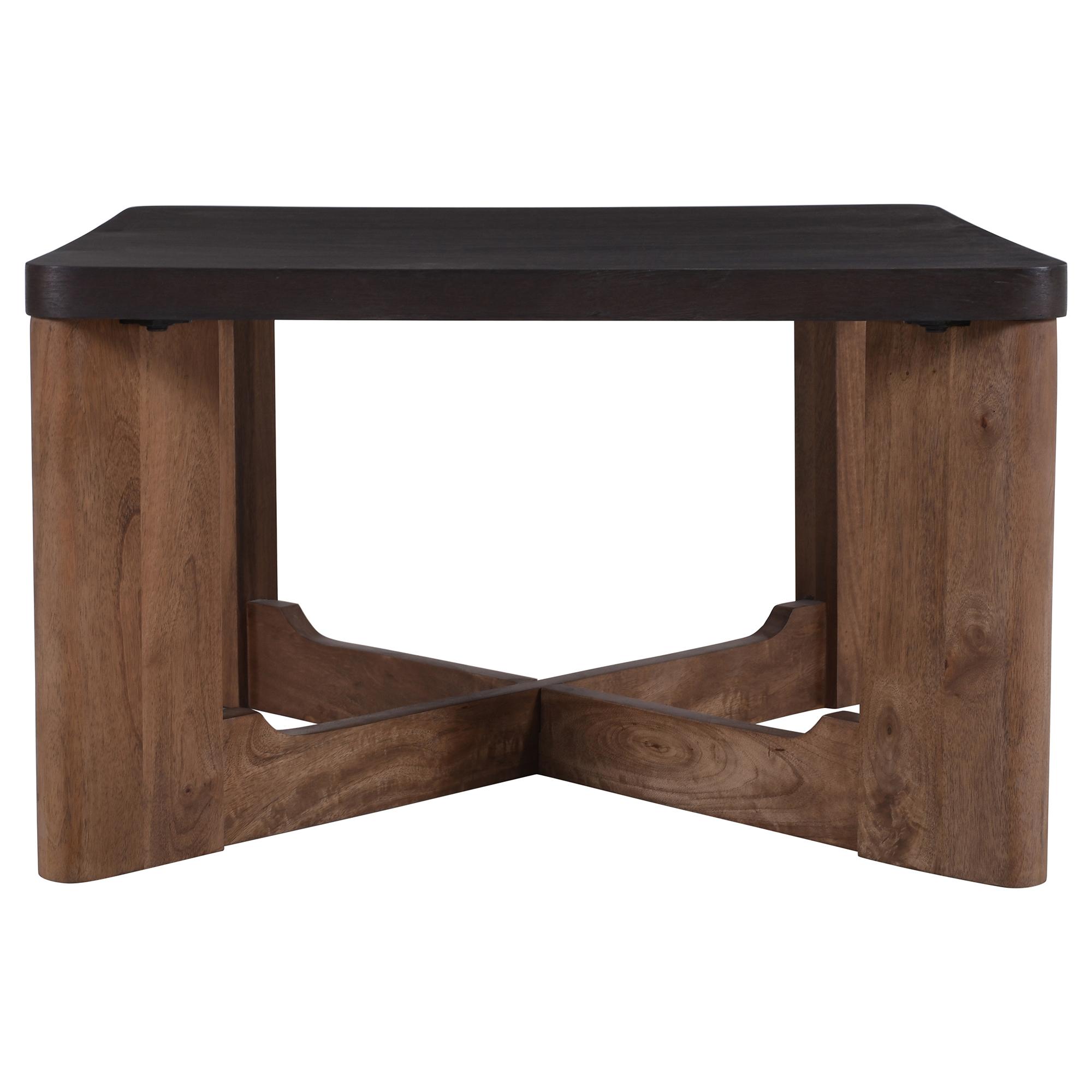 Merano Square Coffee Table in Mocha and Walnut 4 Merano Square Coffee Table in Mocha and Walnut - Image 4
