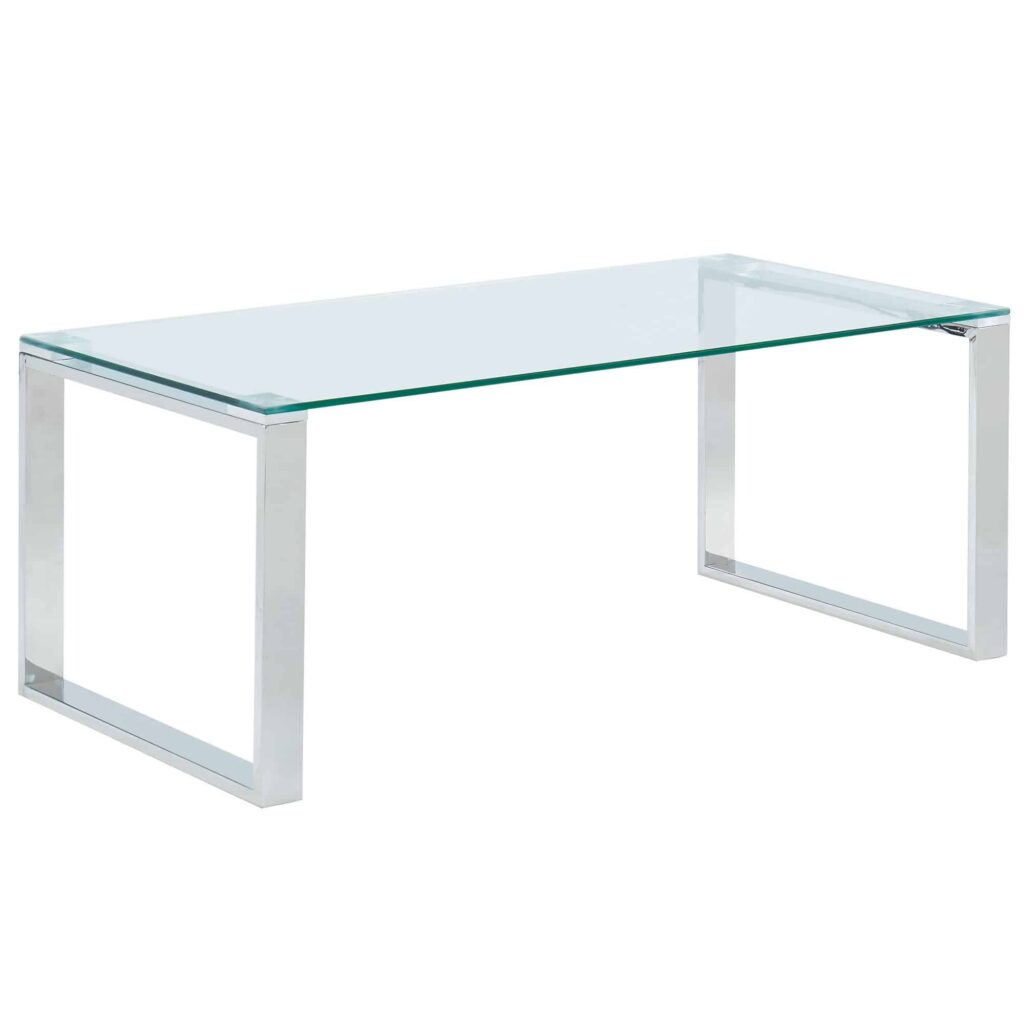 Zevon Coffee Table in Silver 301-408CH 301 408CH