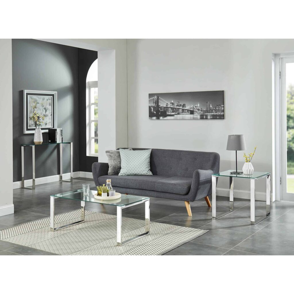 Zevon Coffee Table in Silver - Image 5