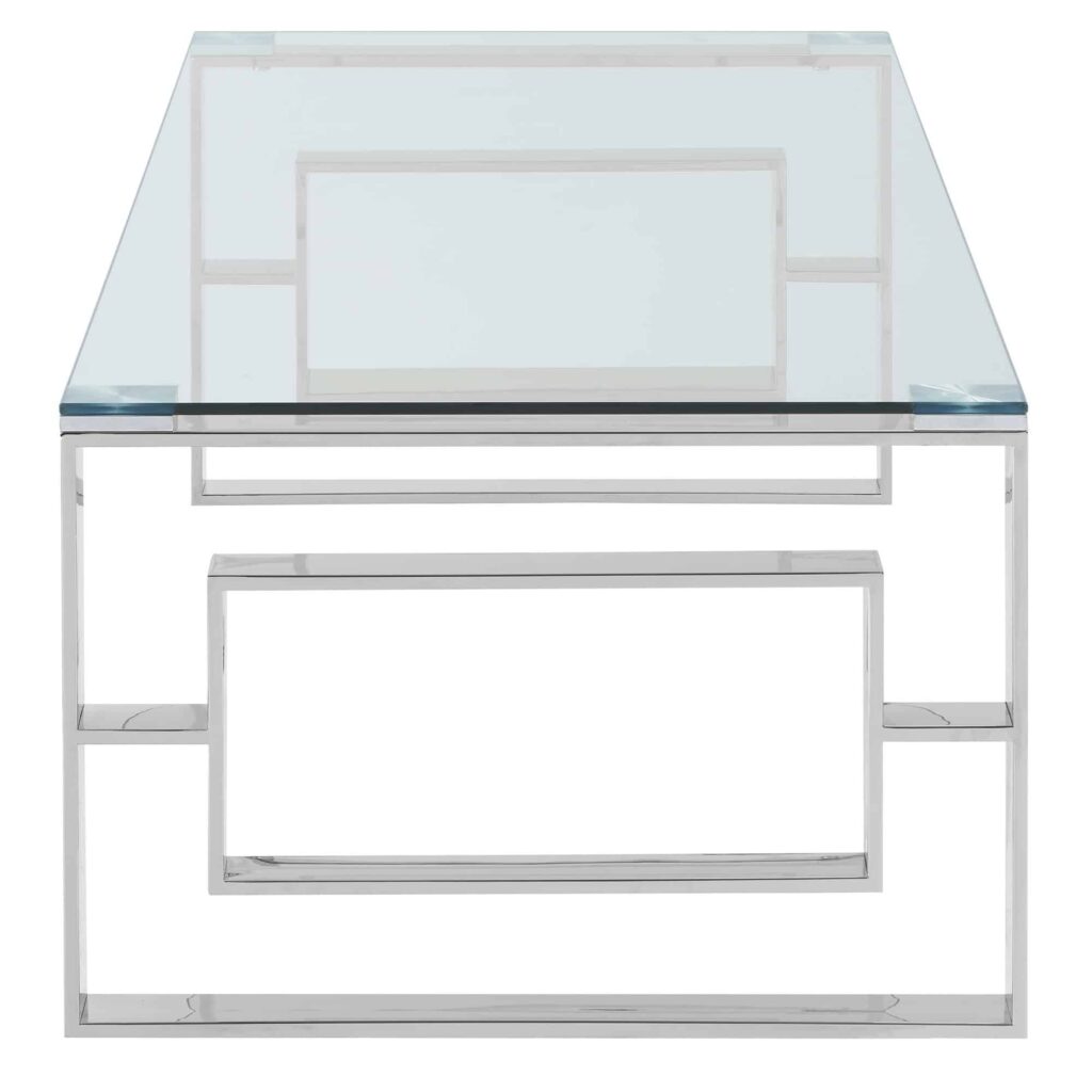 Eros Coffee Table in Silver - Image 4