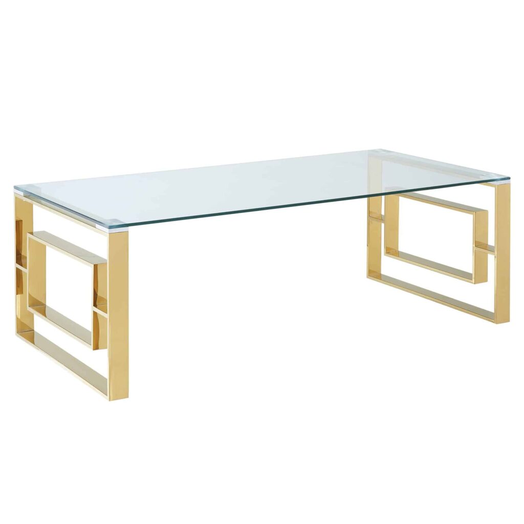 Eros Coffee Table in Gold 301-482GL 301 482GL