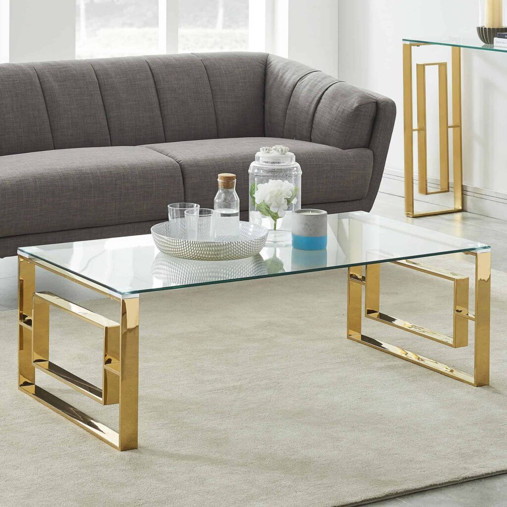 Eros Coffee Table in Gold 301-482GL 301 482GL 1