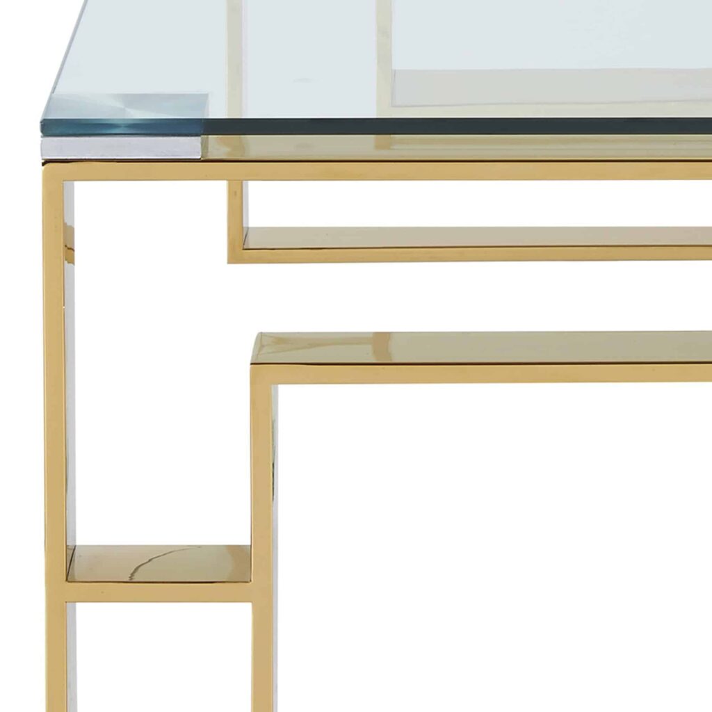 Eros Coffee Table in Gold - Image 7