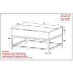 Ojas Lift-Top Coffee Table in Natural Burnt and Black 301-513NT 301 513NT LD