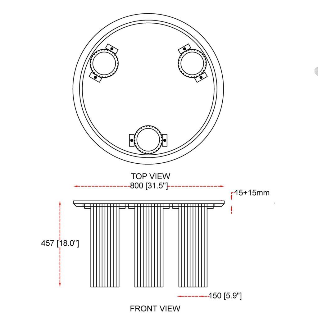 Jilsa Coffee Table in Black - Image 8