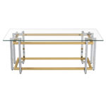 Florina Coffee Table in Silver and Gold 301-561REC 301 561REC 2