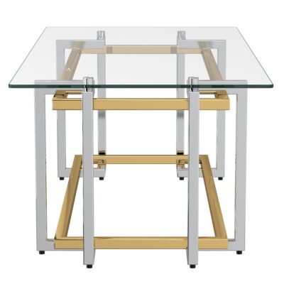 Florina Coffee Table in Silver and Gold 11 Florina Coffee Table in Silver and Gold 301-561REC 301 561REC 3