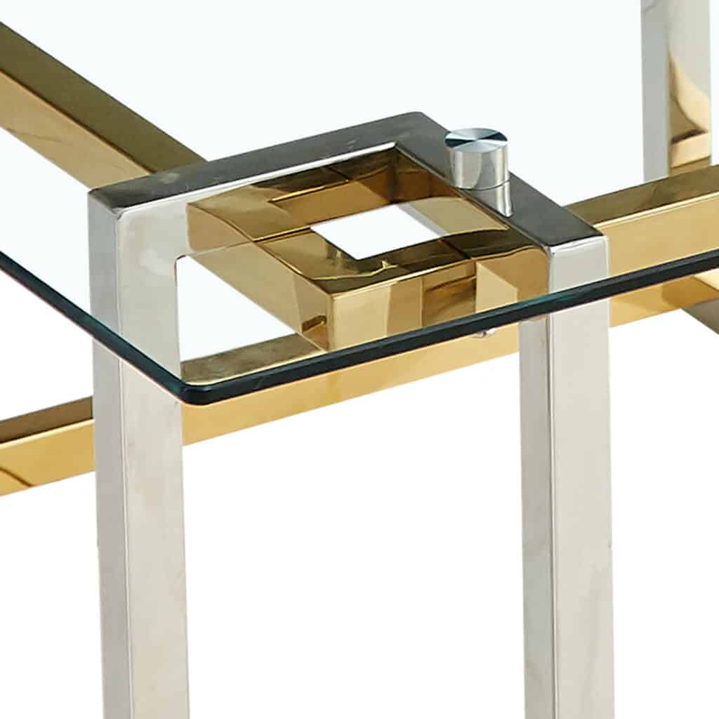 Florina Coffee Table in Silver and Gold - Image 6