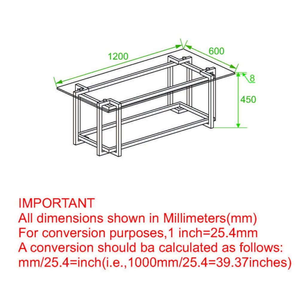 Florina Coffee Table in Silver and Gold - Image 8