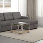 Florina Coffee Table in Silver and Gold 301-561SQU 301 561SQU 1