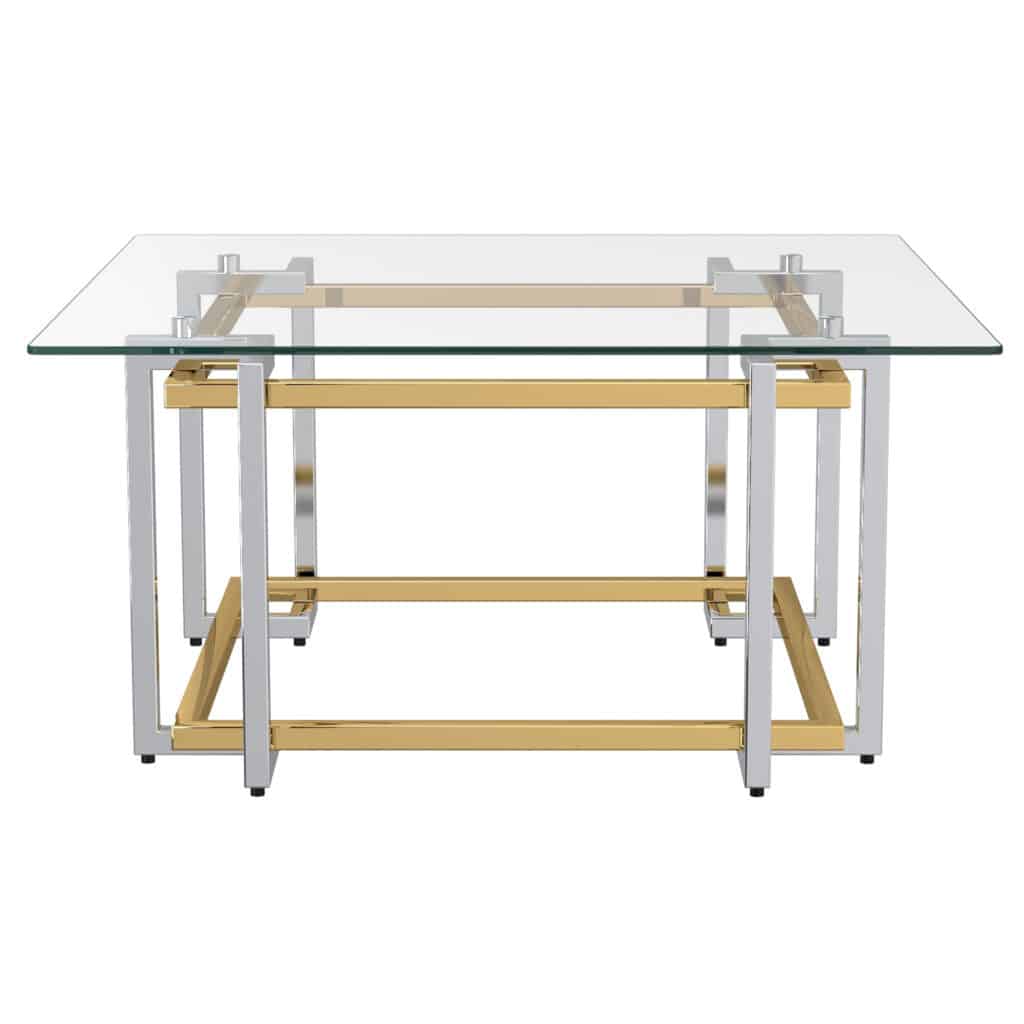 Florina Coffee Table in Silver and Gold - Image 3