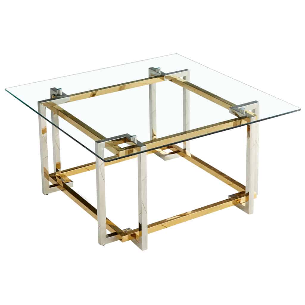 Florina Coffee Table in Silver and Gold - Image 5