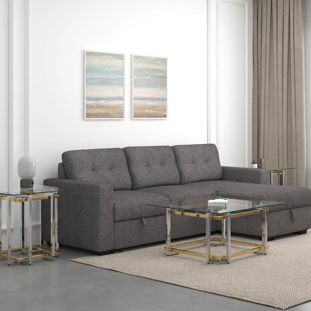 Florina Coffee Table in Silver and Gold - Image 6