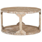 Avni Round Coffee Table in Distressed Natural 301-619NT 301 619NT 2