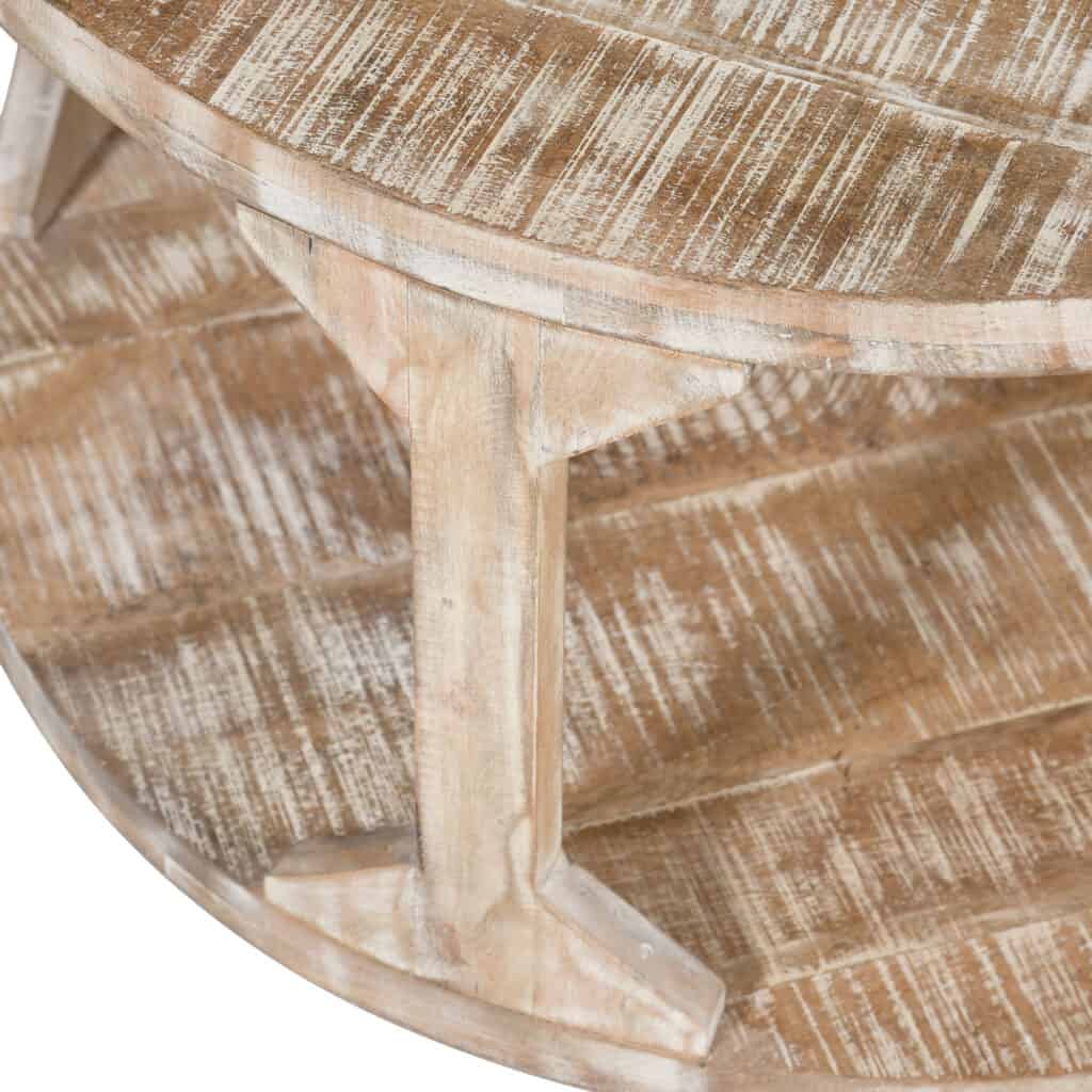 Avni Round Coffee Table in Distressed Natural 301-619NT 301 619NT 5