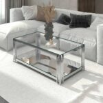 Estrel Rectangular Coffee Table in Silver 301-630CH 301 630CH 1