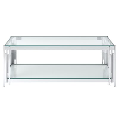 Estrel Rectangular Coffee Table in Silver 301-630CH 301 630CH 2