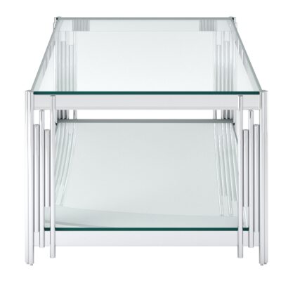 Estrel Rectangular Coffee Table in Silver 301-630CH 301 630CH 3