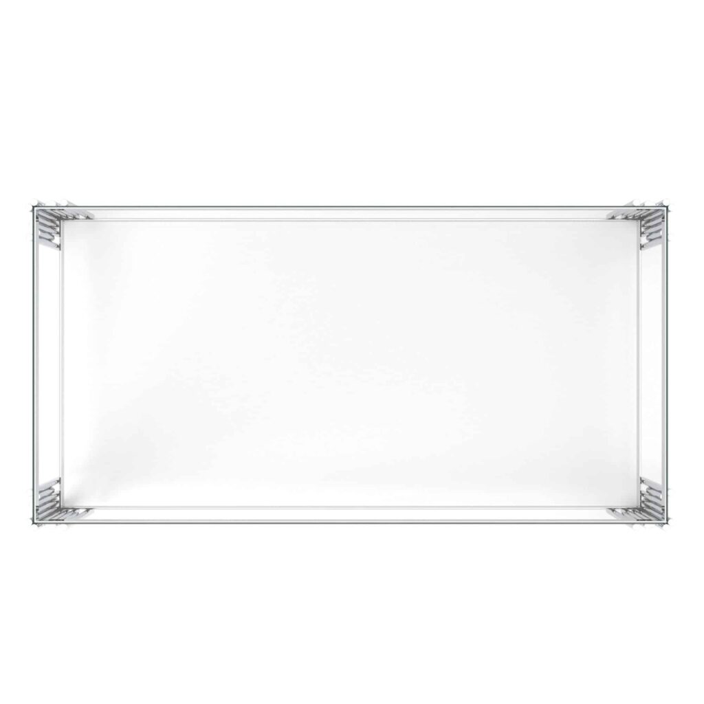 Estrel Rectangular Coffee Table in Silver - Image 5