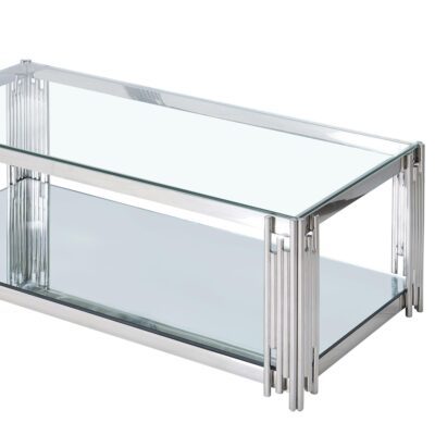 Estrel Rectangular Coffee Table in Silver 301-630CH 301 630CH 6