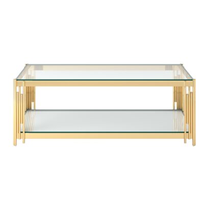 Estrel Rectangular Coffee Table in Gold 301-630GL 301 630GL 2