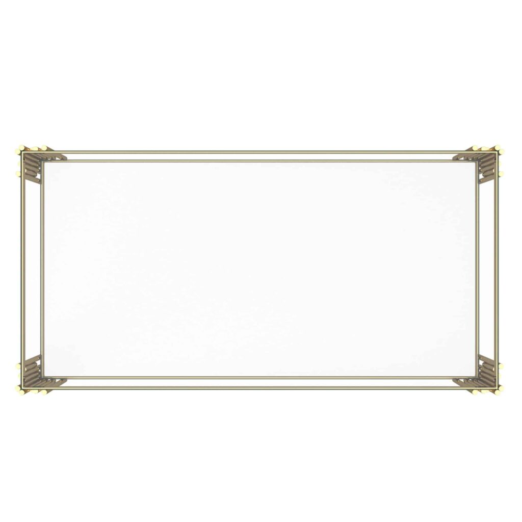 Estrel Rectangular Coffee Table in Gold - Image 5