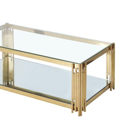 Estrel Rectangular Coffee Table in Gold 301-630GL 301 630GL 5