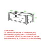 Estrel Rectangular Coffee Table in Gold 301-630GL 301 630GL LD