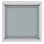 Casini Large Square Coffee Table in Silver 301-632CH_L 301 632CH L 3