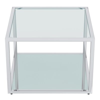 Casini Small Square Coffee Table in Silver 301-632CH_S 301 632CH S 2