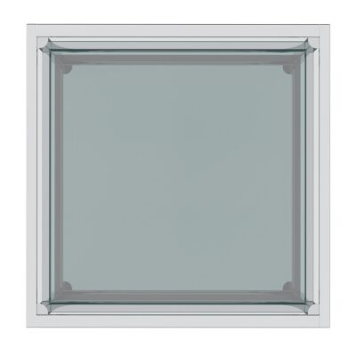 Casini Small Square Coffee Table in Silver 301-632CH_S 301 632CH S 3